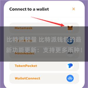比特派轻量 比特派钱包的最新功能更新：支持更多币种！