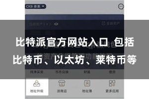 比特派官方网站入口  包括比特币、以太坊、莱特币等